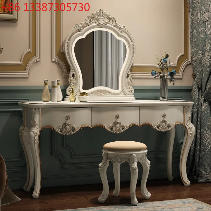 

European dressing table Bedroom makeup table Multifunctional princess dressing table
