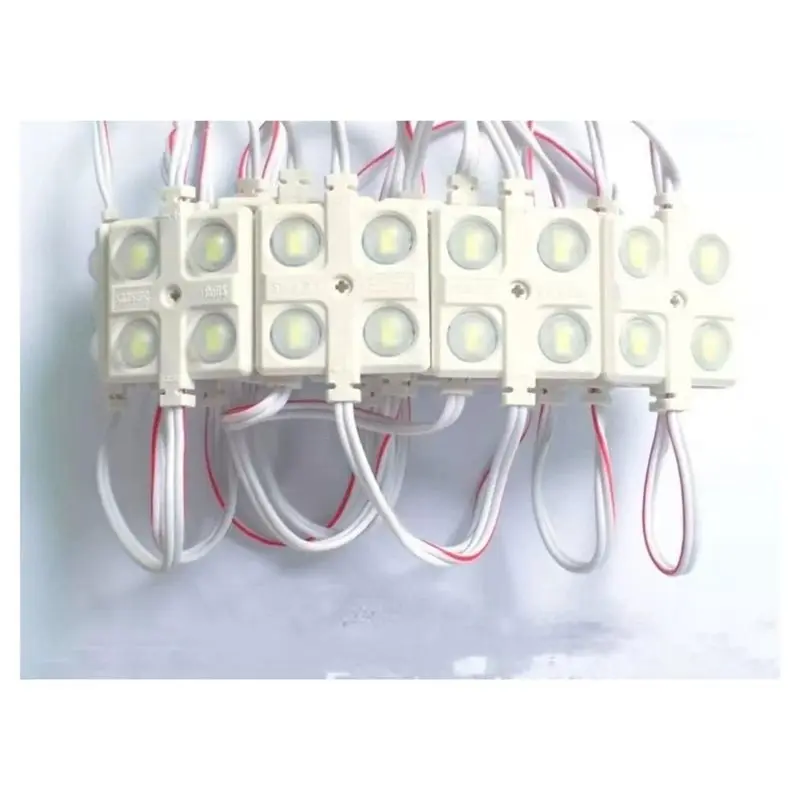 A03F-10Pcs 4 LED Square Module Light DC12V 5730 IP65 Outdoor Waterproof Backlight For Advertisement Shop Signboard Light-Box