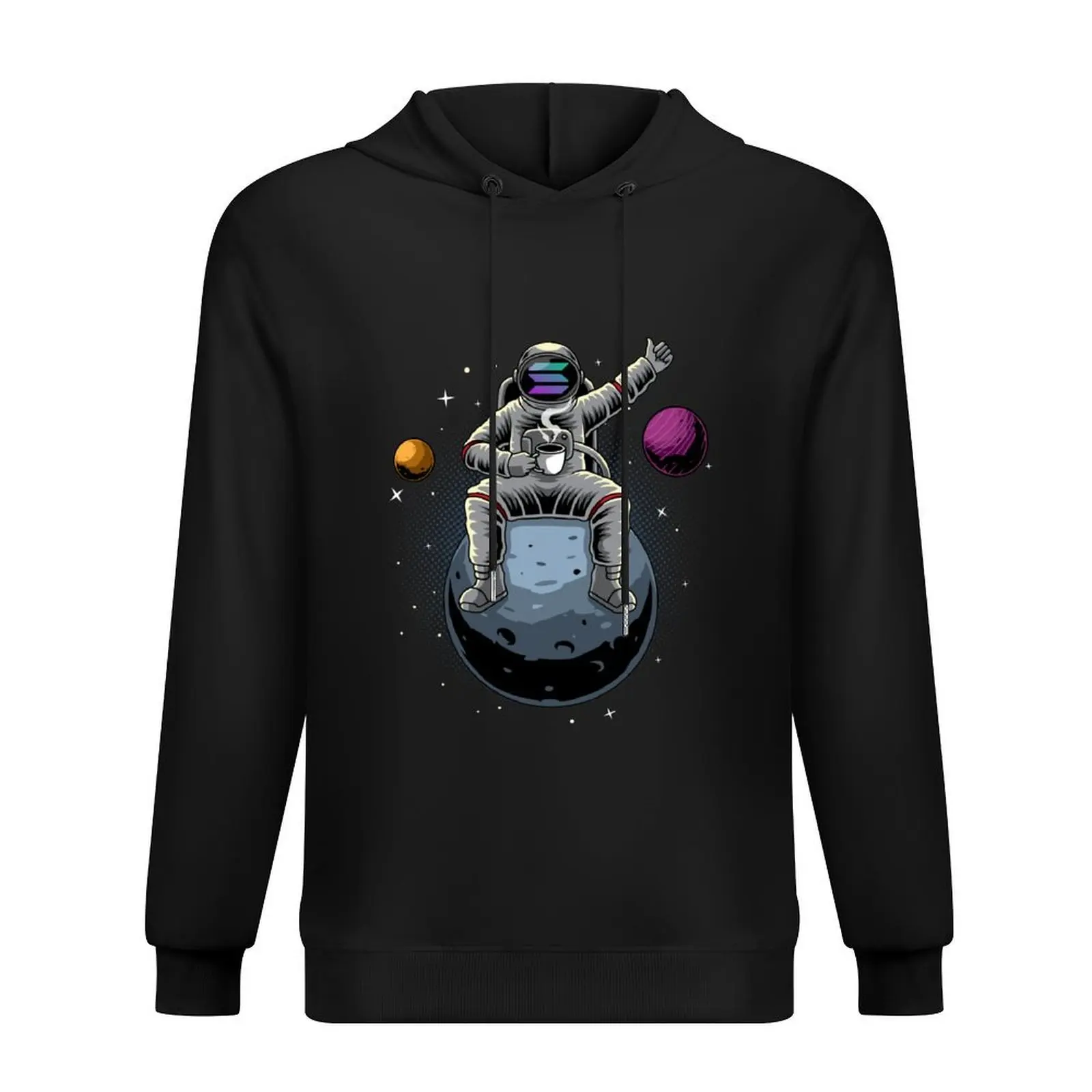 

Astronaut Coffee Solana SOL Coin To The Moon Crypto Token Blockchain Cryptocurrency Wallet Hoodie