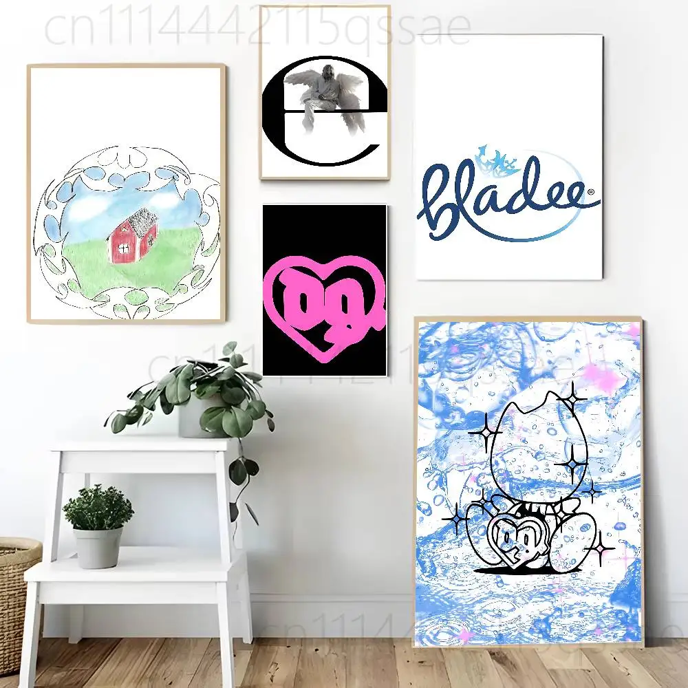 Ecco2k Drain Poster Self-adhesive Art Waterproof Paper Sticker Coffee House Bar Room Wall Decor