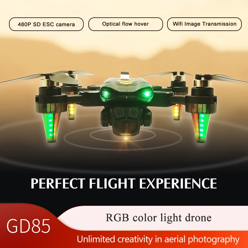 

GD85 Pro Portable Dual Camera Drone with Brushless Motor, Long Flight Time, 360° Smart Obstacle Avoidance, WiFi Real-Time Transm