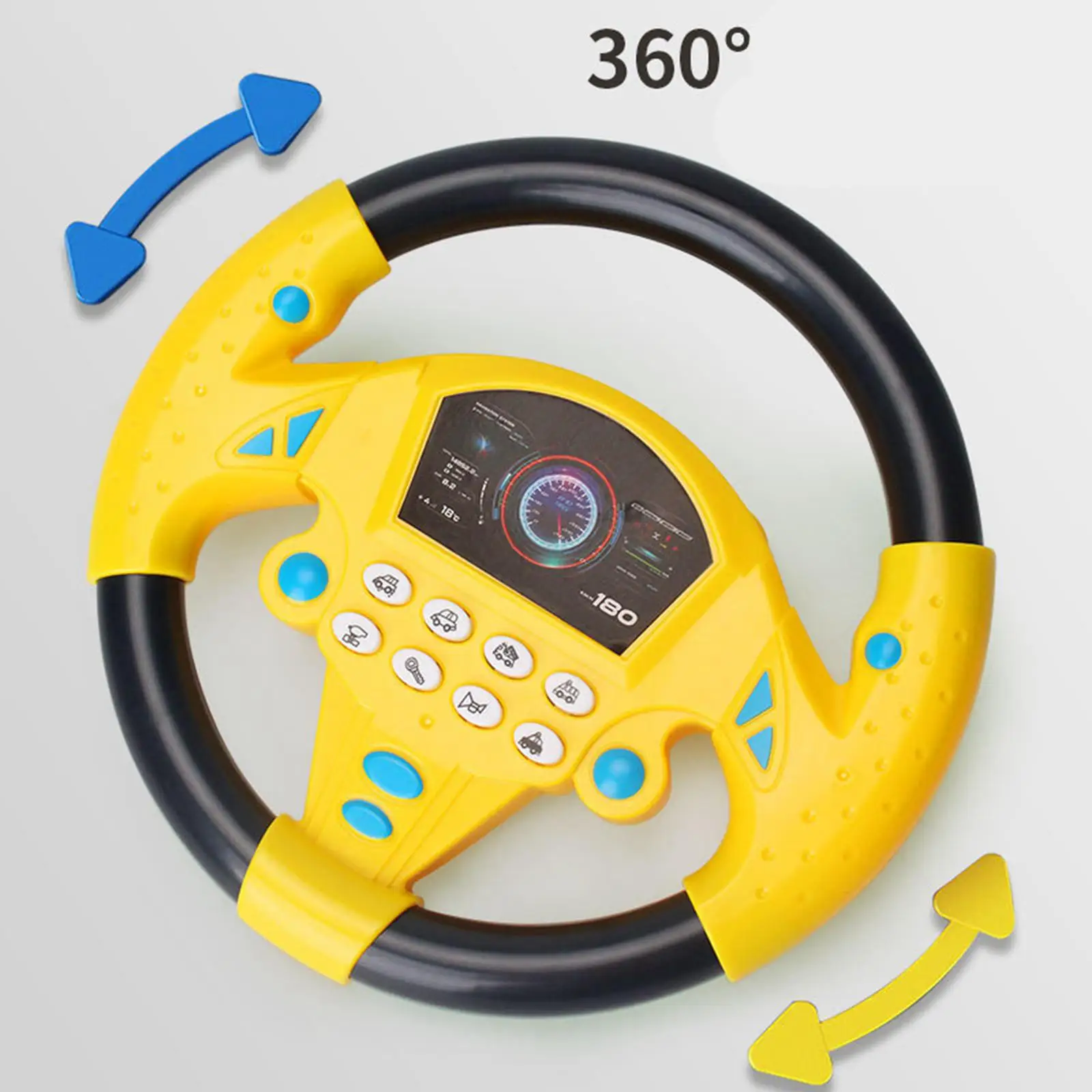 Musical Simulated Driving Controller Simulation Racing Pretend Wheel Toy Funny