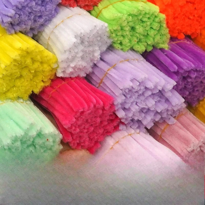 

For beginners only 100pcs Complete set of creative handmade supplies for pipe cleaner bouquets with assorted ultra-dense colored pipe cleaners