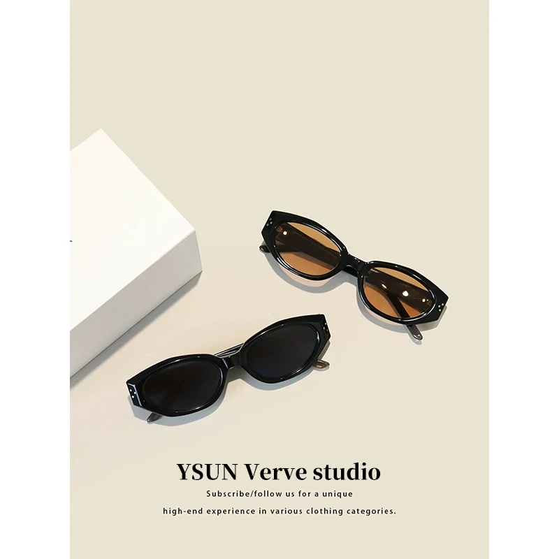 2024 Nuovi occhiali da sole GM da donna, occhiali da sole DADA in acetato di fascia alta con montatura stretta Cat Eye Protezione UV400