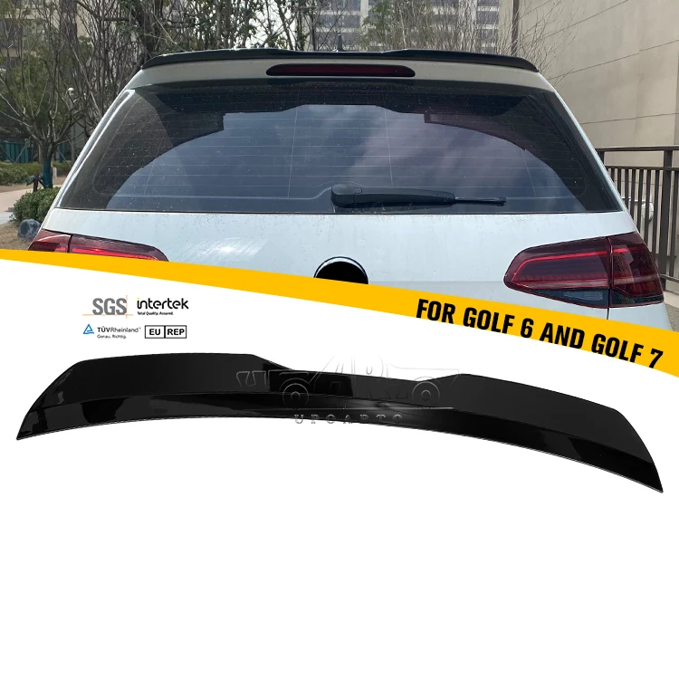 

For Factory Produce Upgrade ABS Carbon Fiber Injection Mold Style Back Wing Rear Spoiler for VW Volkswagen Golf 7 MK7