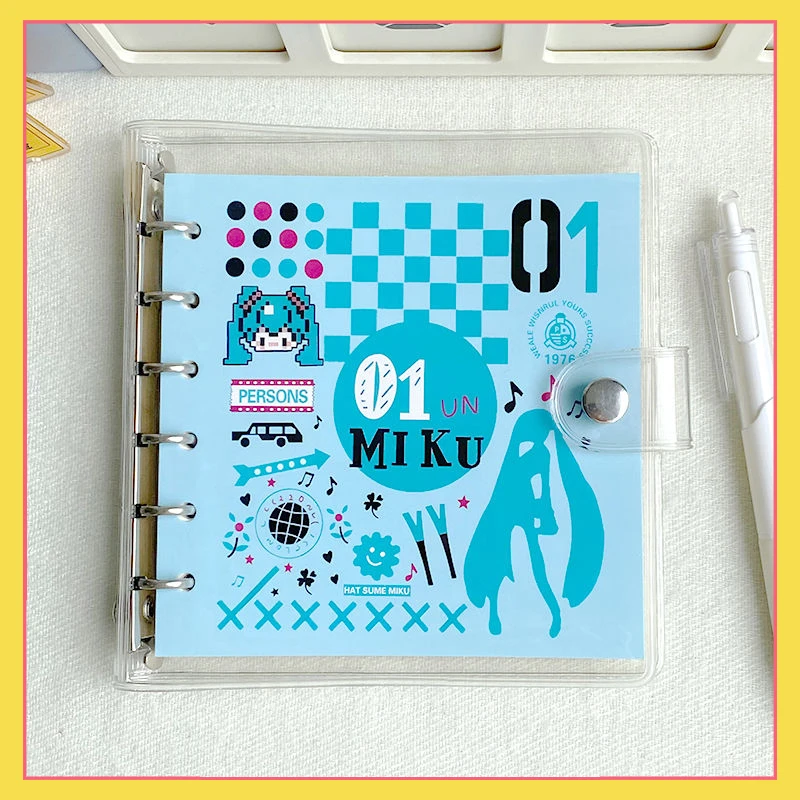 Hatsune Miku Notebook ins High Beauty miku Peripheral Handbooks Journal Removable Loose leaf Book Female