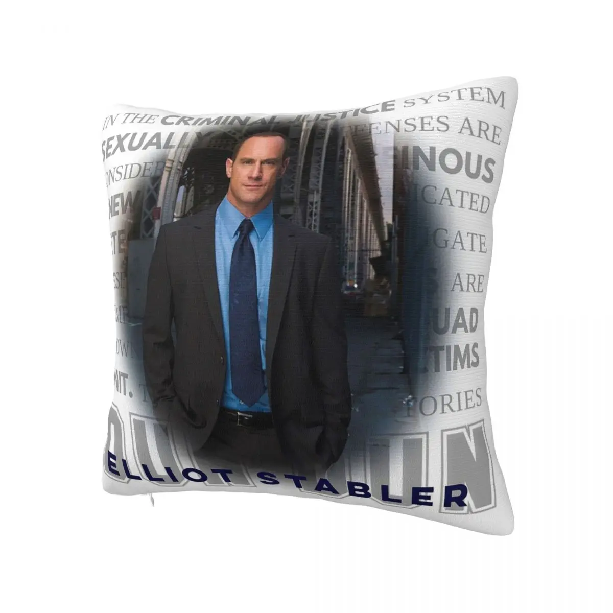 

Elliot Stabler Rectangle Pillowcase Cushion Cover Decorative Bedroom Bed Home Comfort Throw Pillow
