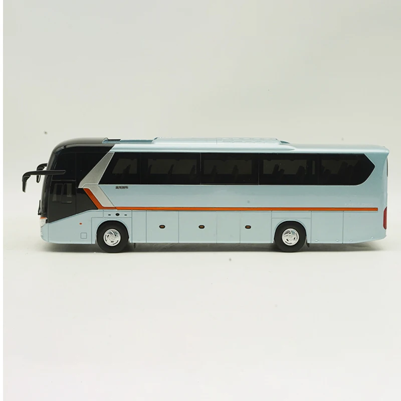 1:38 Scale Diecast Alloy Xiamen Longwei Second-generation XMQ6129 Bus Toy Car Model Classics Adult Souvenir Gifts Static Display