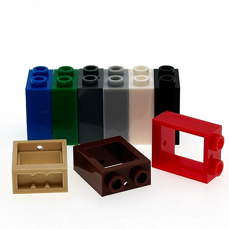 10 stücke 60592 Tür Rahmen Fenster Glas Bausteine Moc Zubehör Kompatibel mit Ziegel Kinder Spielzeug Teile