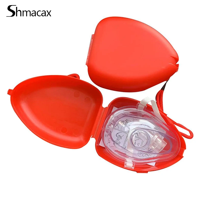 1pc Resuscitator Rescue Emergency First Aid Masks CPR Breathing Mask Mouth Breath One-way Valve Professional First Aid Tools