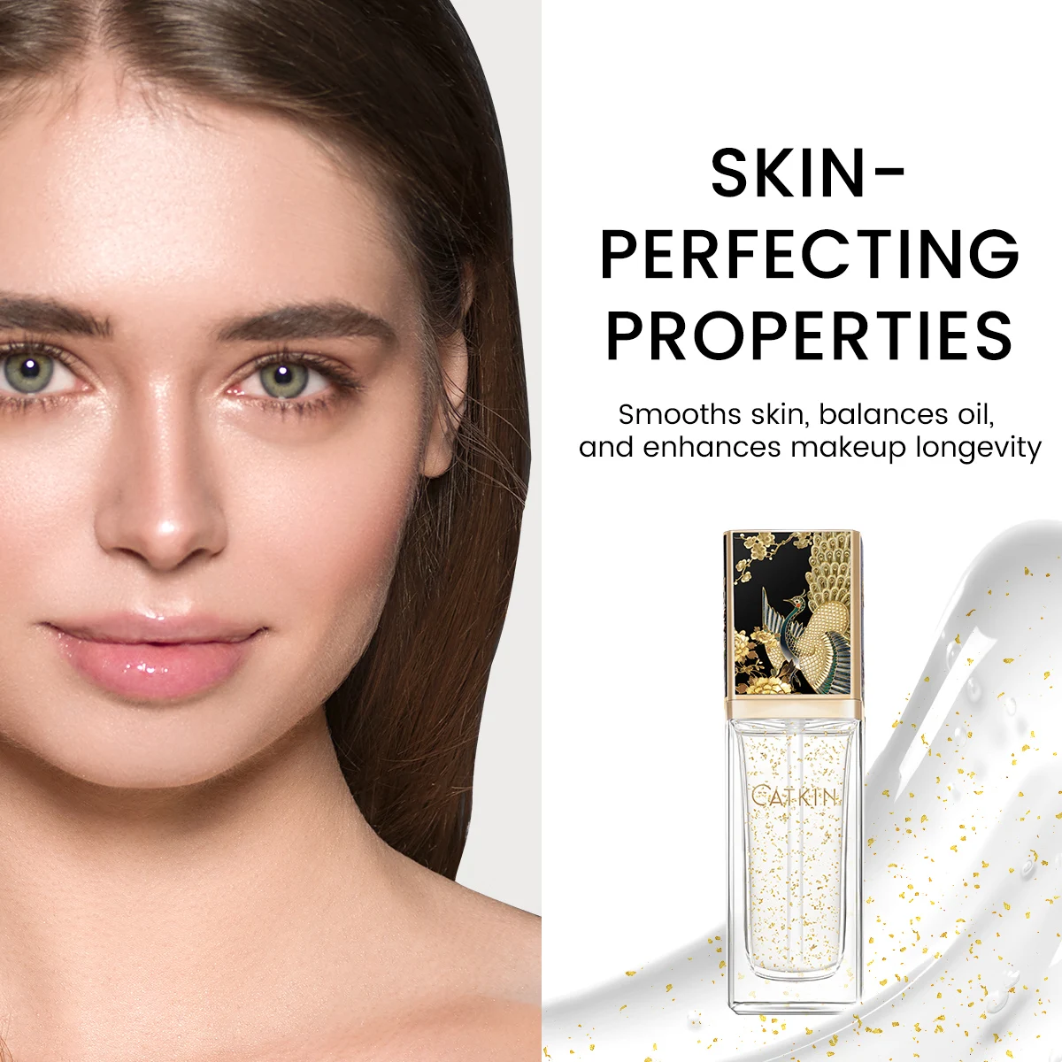 CATKIN Foundation Primer Gel Makeup Primer - Minimizes Look of Pores, Fine Lines, and Imperfections, Redness Reducer