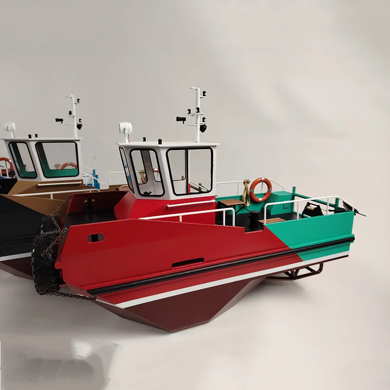 

1/16 Transportabel Mini RC Pushboat Model Finished Remote Control Tugboat Model Adult Remote Control Boat Toy Collection Gift