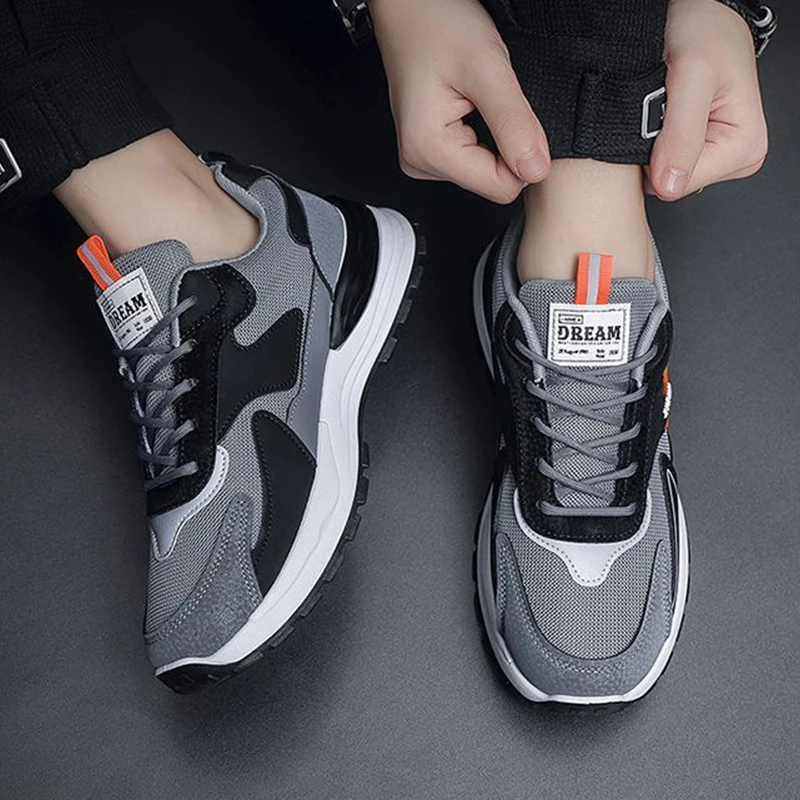Chaussures de course respirantes pour hommes, baskets simples, chaussures décontractées, extérieur, non ald, printemps