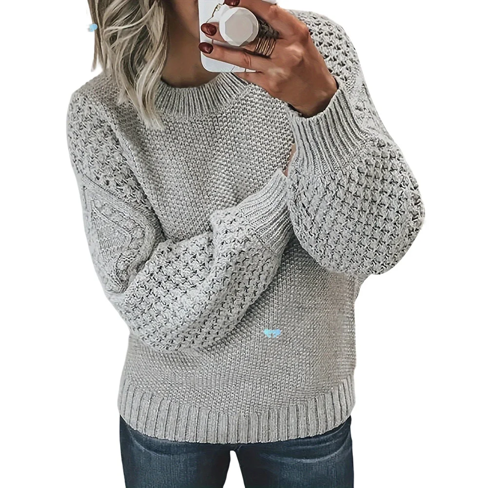 Daily Wear Party Occasion Knitted Casual Sweater Jacquard Pattern Pullover Applicable Gender Female Brand New Item