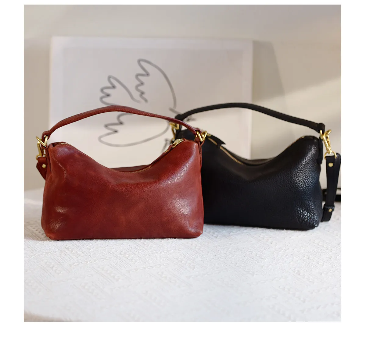 PNDME Wochenend- und Alltags-Partyhandtasche, handgefertigt, aus pflanzlich gegerbtem Rindsleder, Damenhandtasche, modisch, lässig, luxuriös, aus echtem Leder, Umhängetasche. – Detail 22