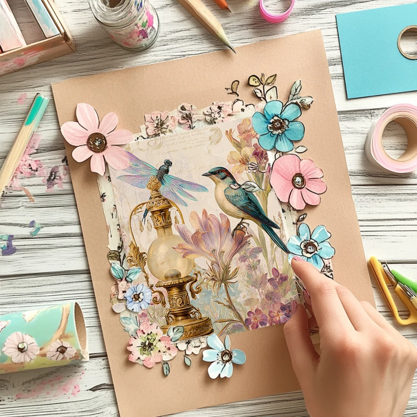 36 Sheets Scrapbooking Paper 6"x6": Mosaic Tile-Inspired Prints for Scrapbooking, Origami & Bohemian DIY Decor