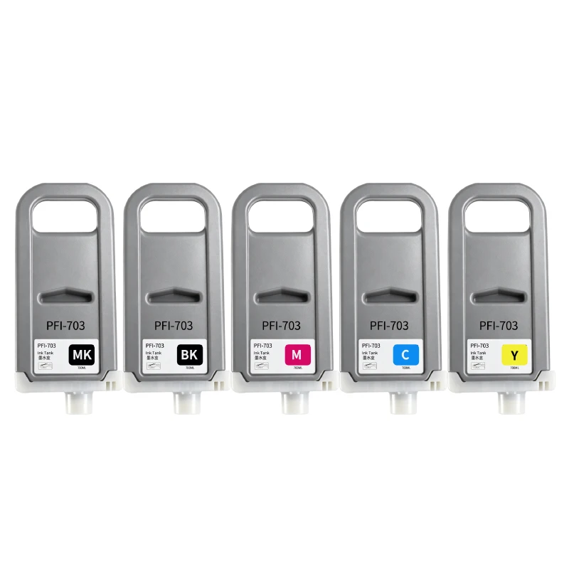 700ML PFI703 PFI-703 PFI 703 Pigment Ink Cartridge Compatible for Canon iPF 810/820/815/825 Printer With Pigment ink Cartridge