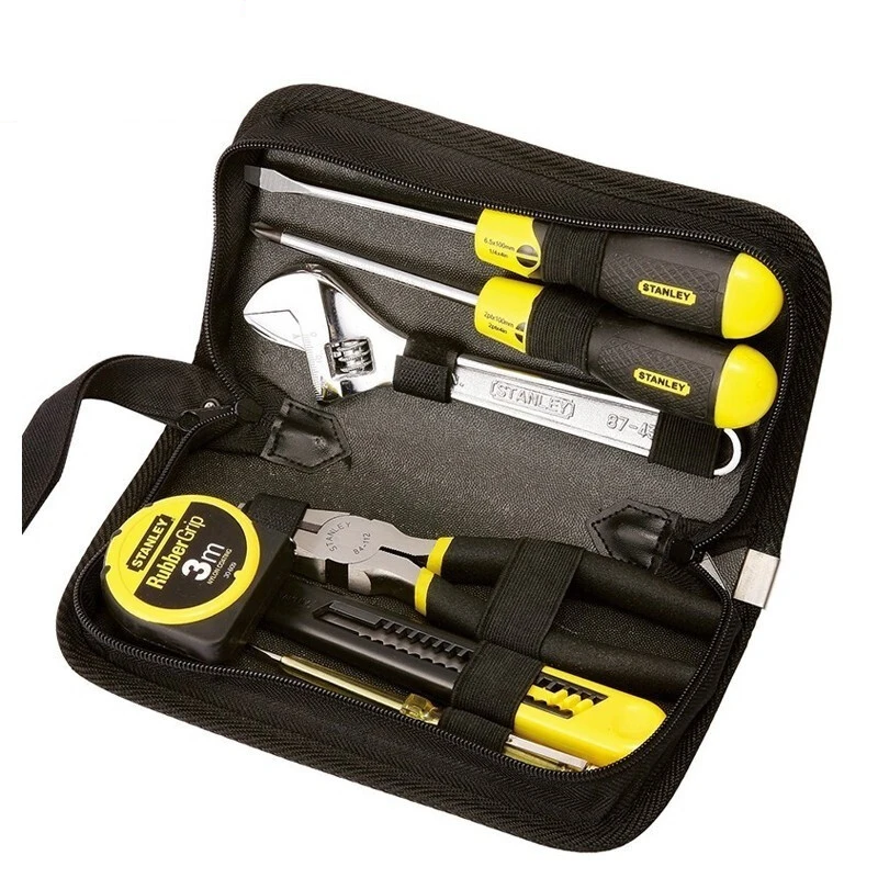 STANLEY 90-596N-23 7-Piece Kit Set Hand Tool Sets Screwdriver Active Wrench Steel Wire Pliers Artisan\'s Knife Screwdriver