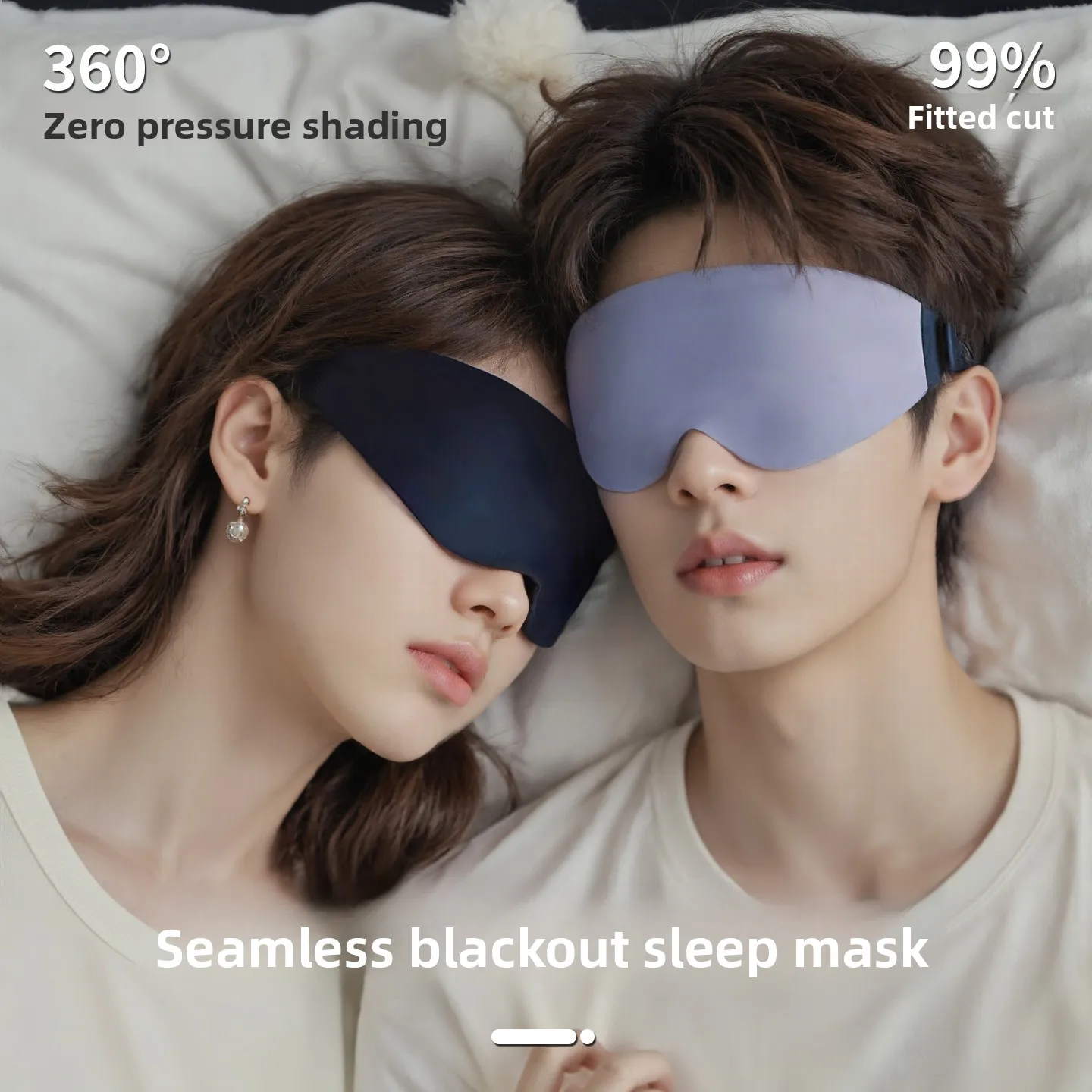 New 3D Sleep Comfortable Light Blocking Eye Mask Memory Cotton Non Pressing Eye Soft Breathable Travel Night Eye Mask