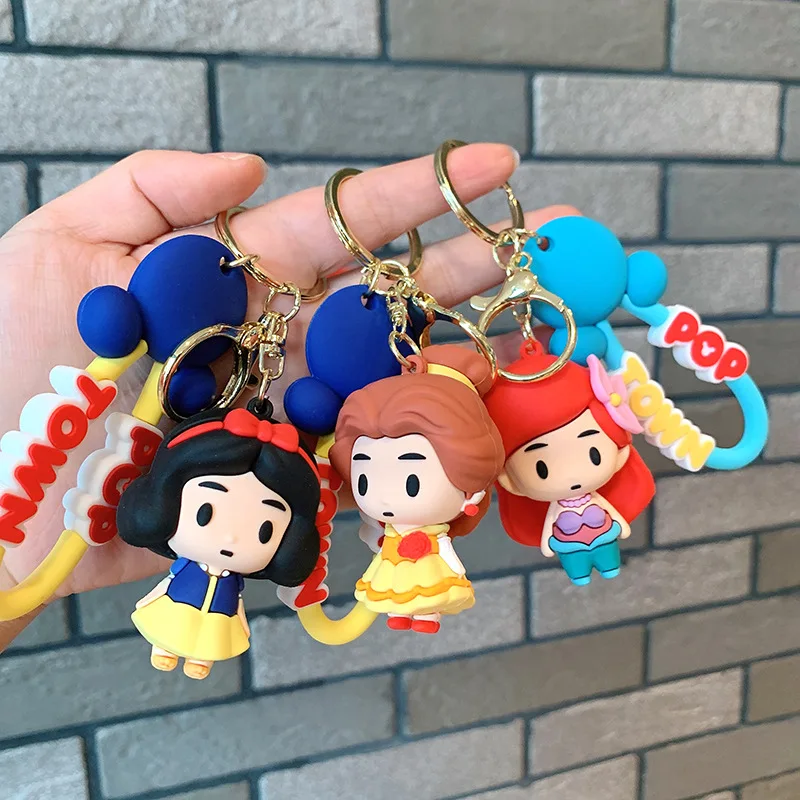 

Брелок принцессы Runaway, Белоснежка, Белль, Русалка, фигурка принцессы, подвески, автомобильный брелок, сумка, декоративные подвески, аксессуары, подарки