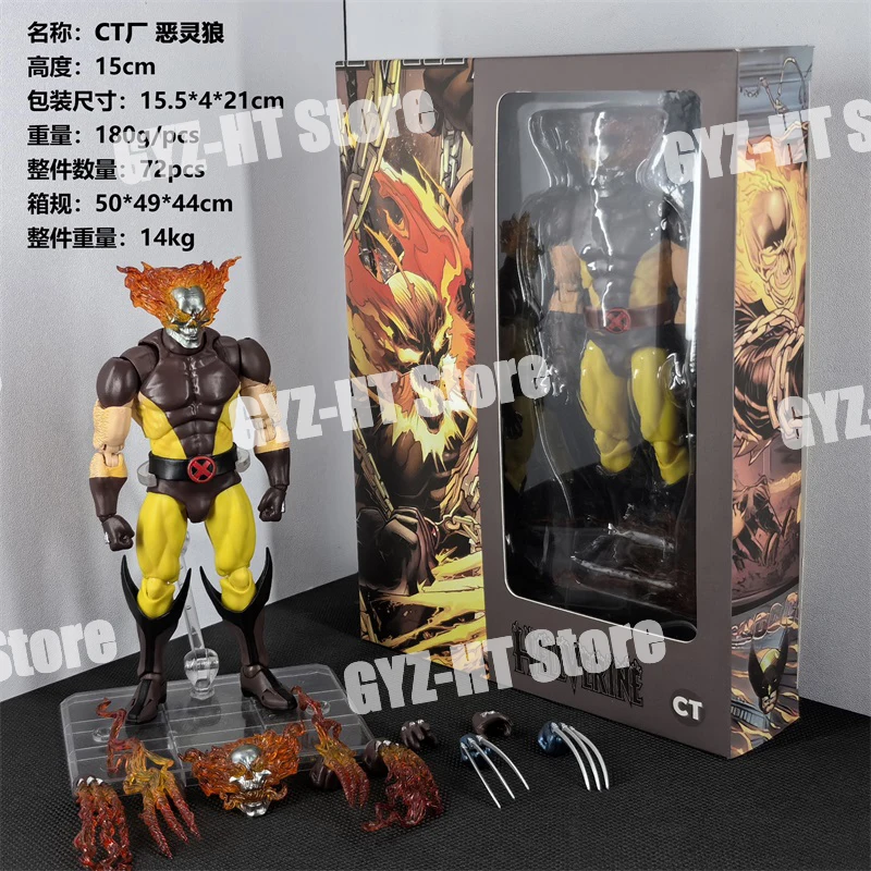 ของเล่น Ct Toys Hellverine ฟิกเกอร์ Wolverine Mafex 096 138 X-Men อนิเมะ แอ็คชั่นฟิกเกอร์ โมเดลรูปปั้น ของขวัญแบบกำหนดเอง ของเล่น มีสินค้าในสต็อก
