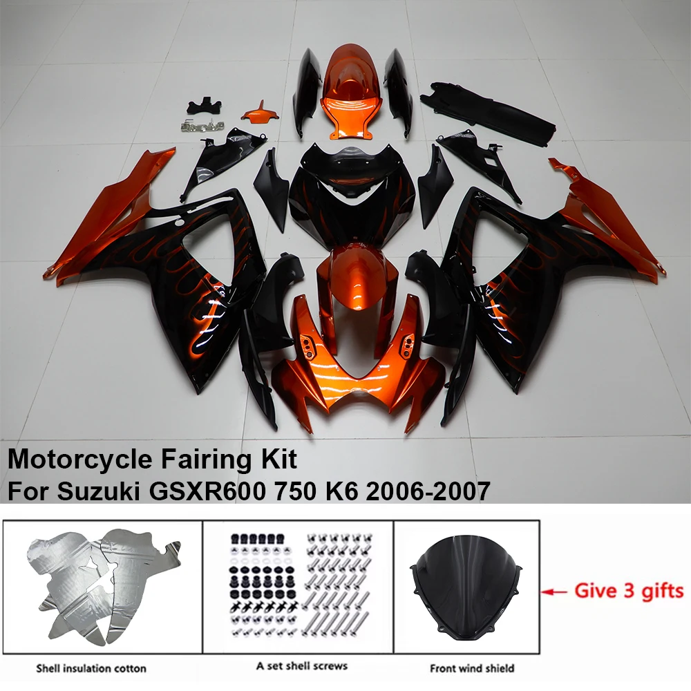 For SUZUKI GSXR 600 750 2006-2007 Fairing R/Z S60718 Motorcycle Set Body Kit decoration Plastic Guard Plate Accessories Shell