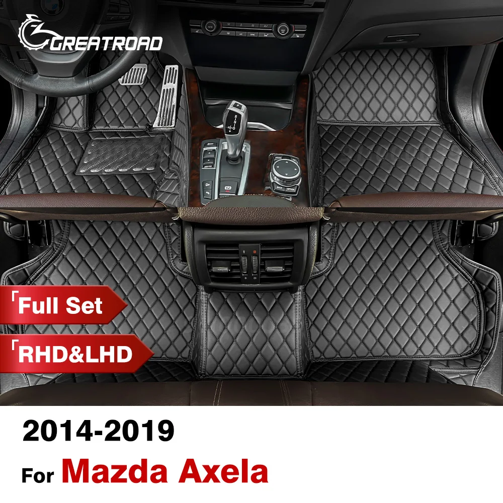 

Car Floor Mats For Mazda Axela 2014 2015 2016 2017 2018 2019 Custom Auto Foot Pads Automobile Carpet Cover Interior Accessories