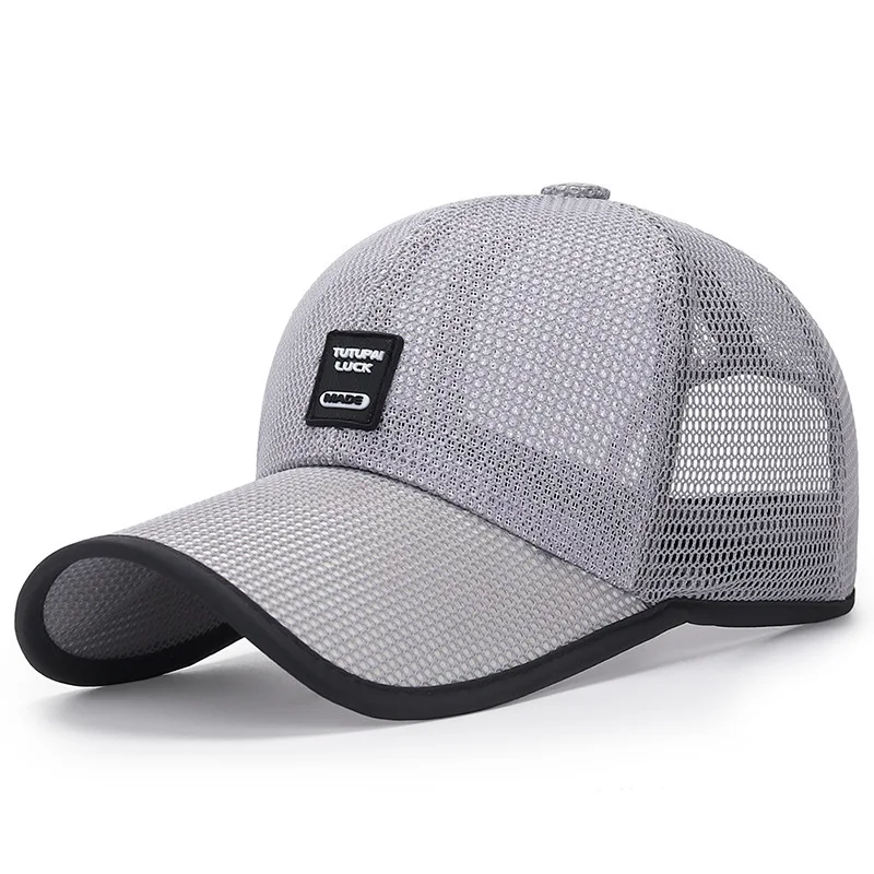 Herren Damen Sommer Voll-Mesh Baseballkappe Schnelltrocknend Kühlend Sonnenschutz Wandern Golf Laufen Verstellbare Mütze – Detail 19