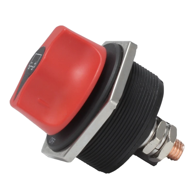 Battery Isolator Switch, 300A Battery Disconnect Master Cutoff Switch, For Marine Boat RV ATV UTV, With Power Cable