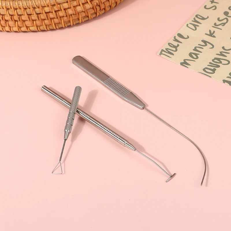 Double Eyelid Designer Triangle Simulator Curved Shaped Double Eyelid Embedding Tool T - Shaped Designer Ophthalmic Tools