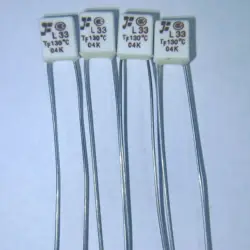 10pcs Thermal Fuse L30 L33 Cutoff TF 125 130 C Degree 2A 250V Square Link Temperature Switch