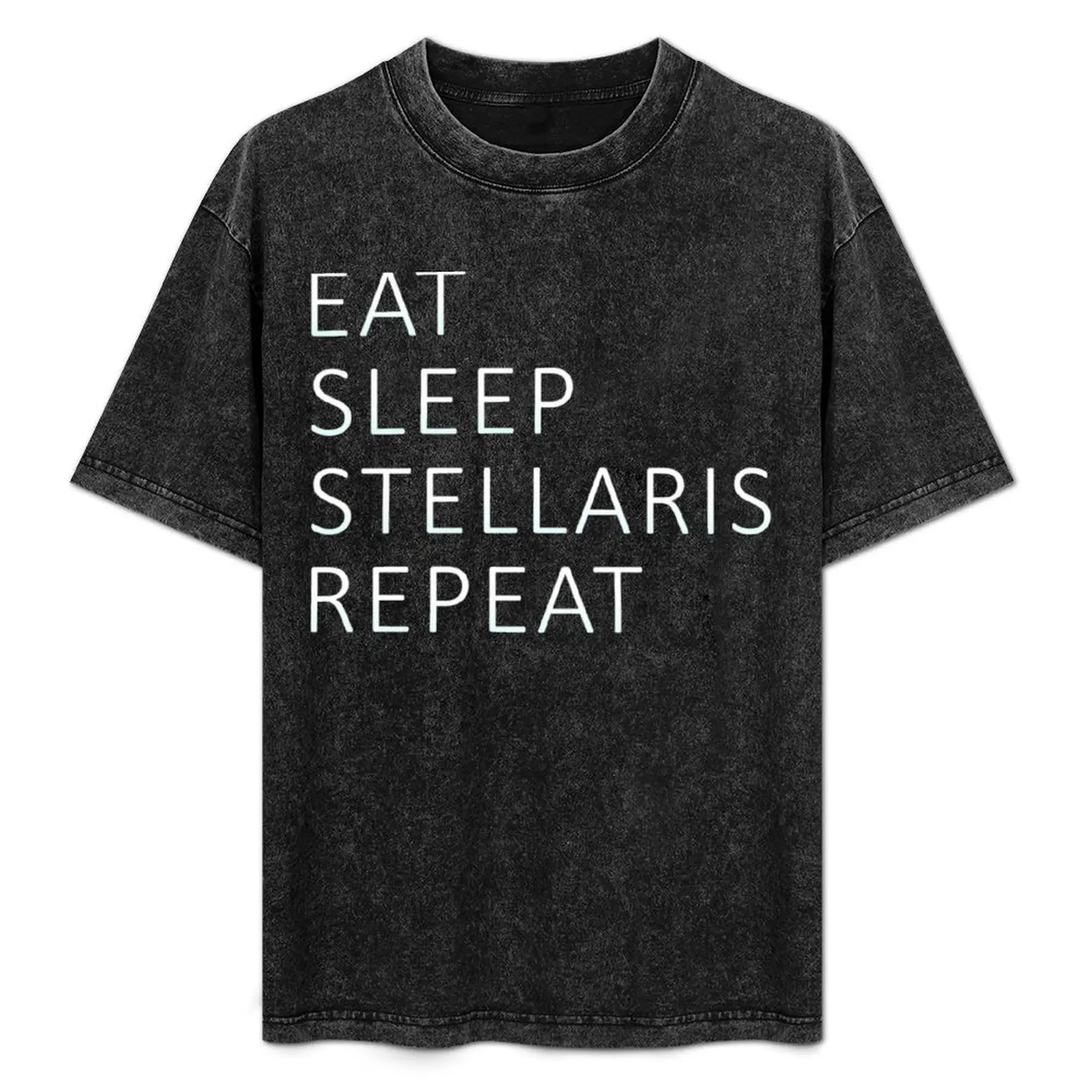 Stellaris Repeat T-Shirt heavyweights cotton graphic tees oversized t shirts for men