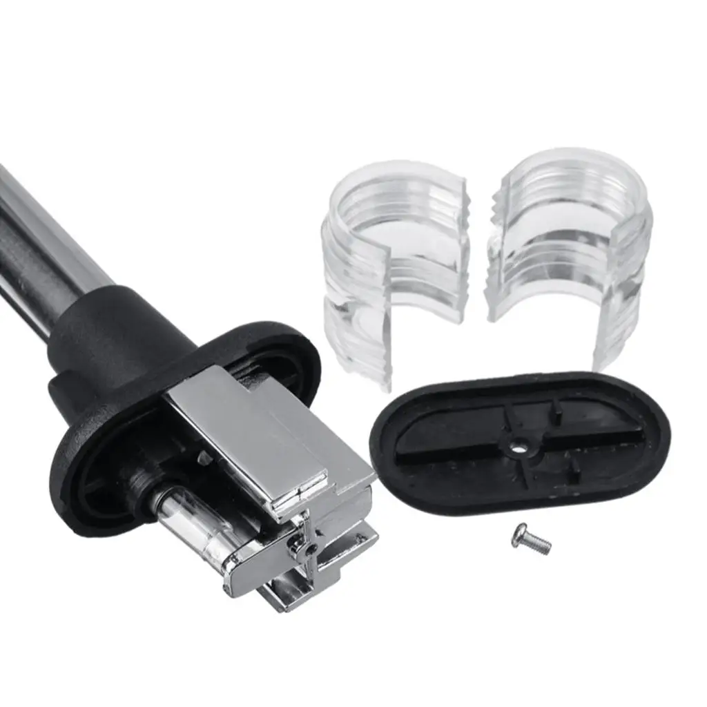 

12V Navigation Anchor Light Stainless Steel Foldable Pole Lamp LED Stern Marine Navigation Light for Fishing Boat Kit