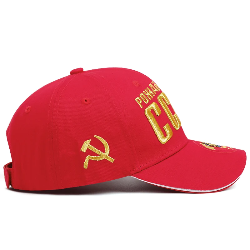 Unisex-Baseballmützen mit CCCP-Stickerei, für Frühling und Herbst, für den Außenbereich, verstellbare Freizeithüte, Sonnenschutzhut, Sportkappe – Detail 16