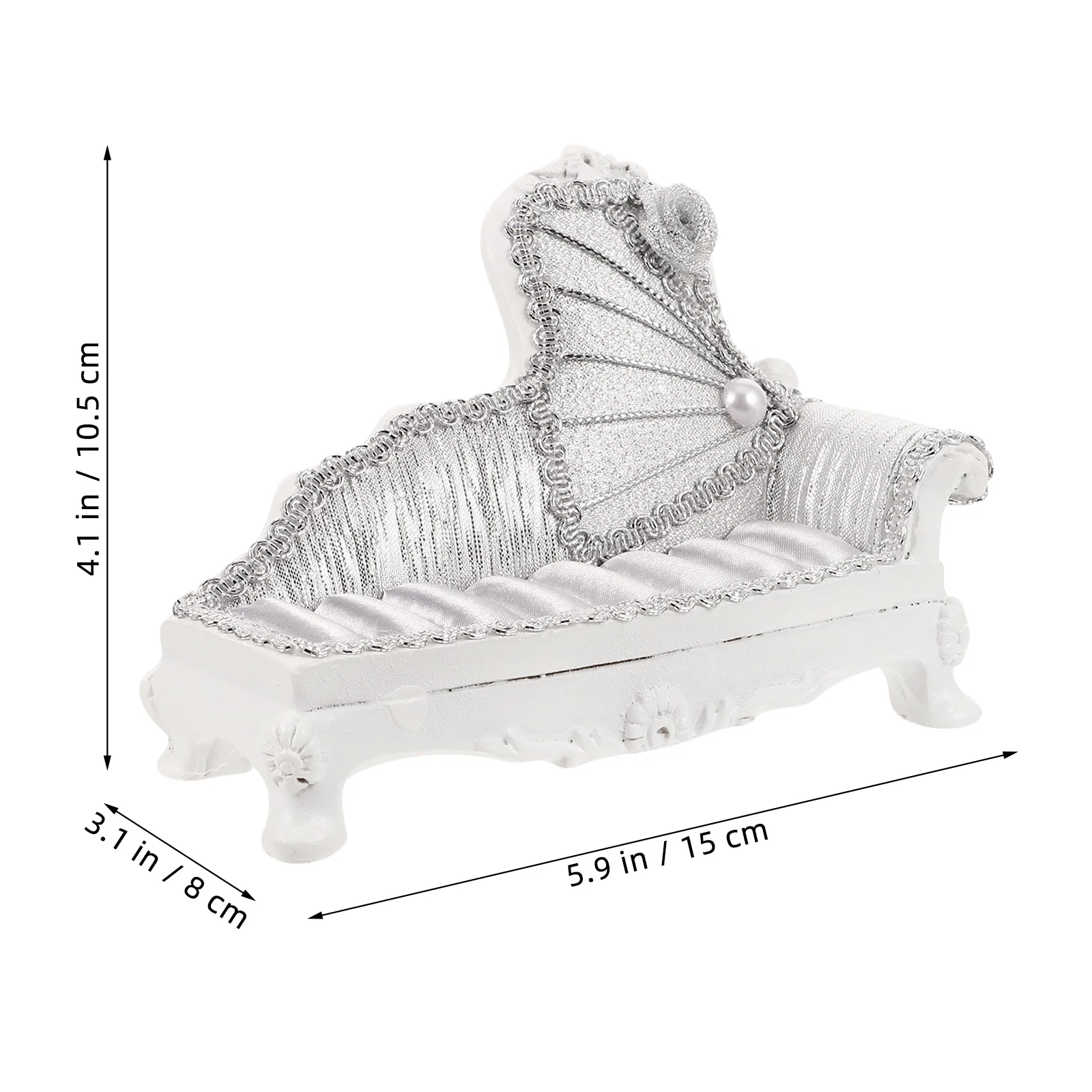 أريكة مجوهرات حافظة حامل صغير للخواتم أقراط القلائد أساور تخزين عرض موقف منضدية المنظم ديكور