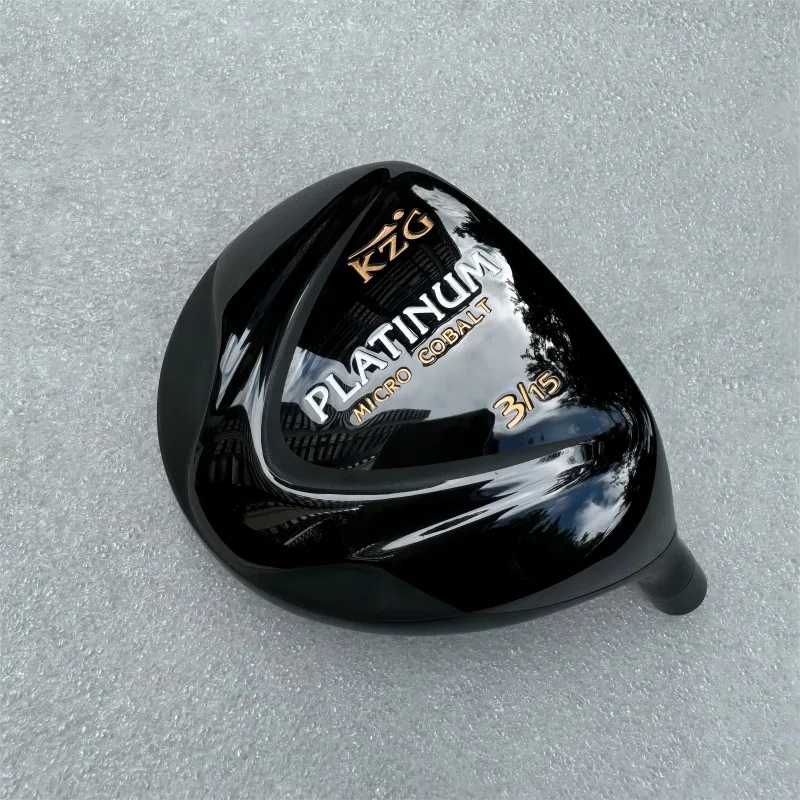 

KZG PLATINUM with maraging 455 material face and black IP colour golf fairway wood head Hi cor