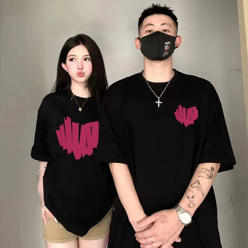 Lover Kite Printing Matching Boyfriend Girlfriend Couple T-Shirts Top For Men Women Summer Loose Cotton Short Sleeved TShirt Tee