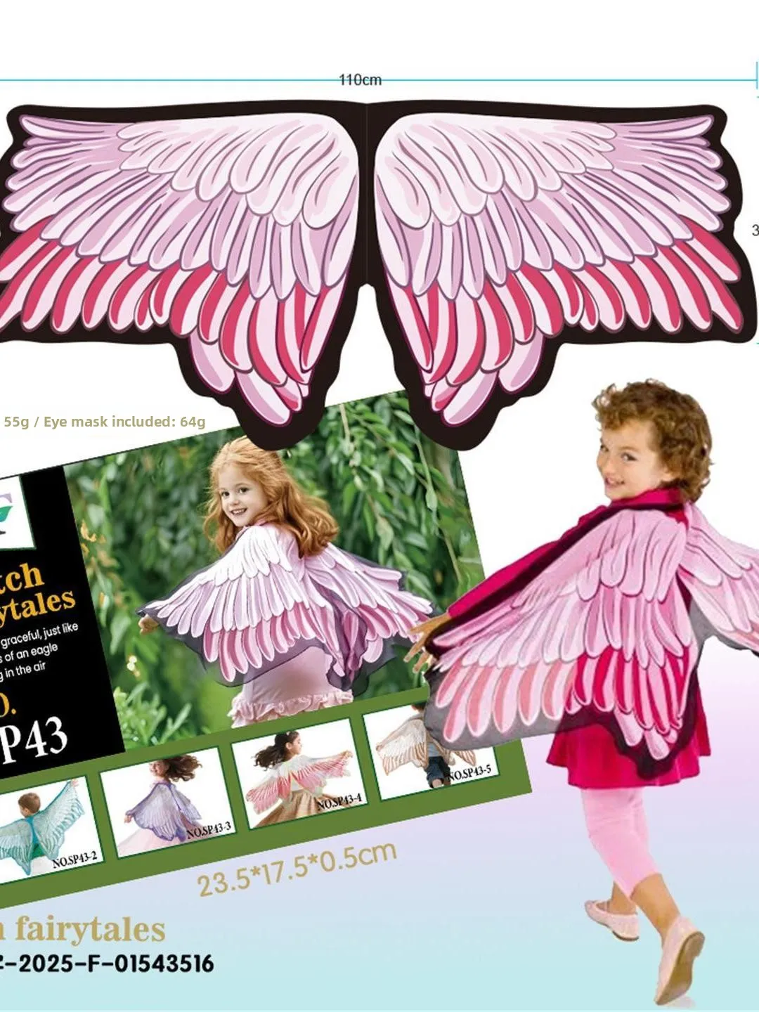 

Children's Wing Robe Fairy Elf Robe Cosplay loween Stage Performance Dance Costume Cloak Traditional Chinese Eth...