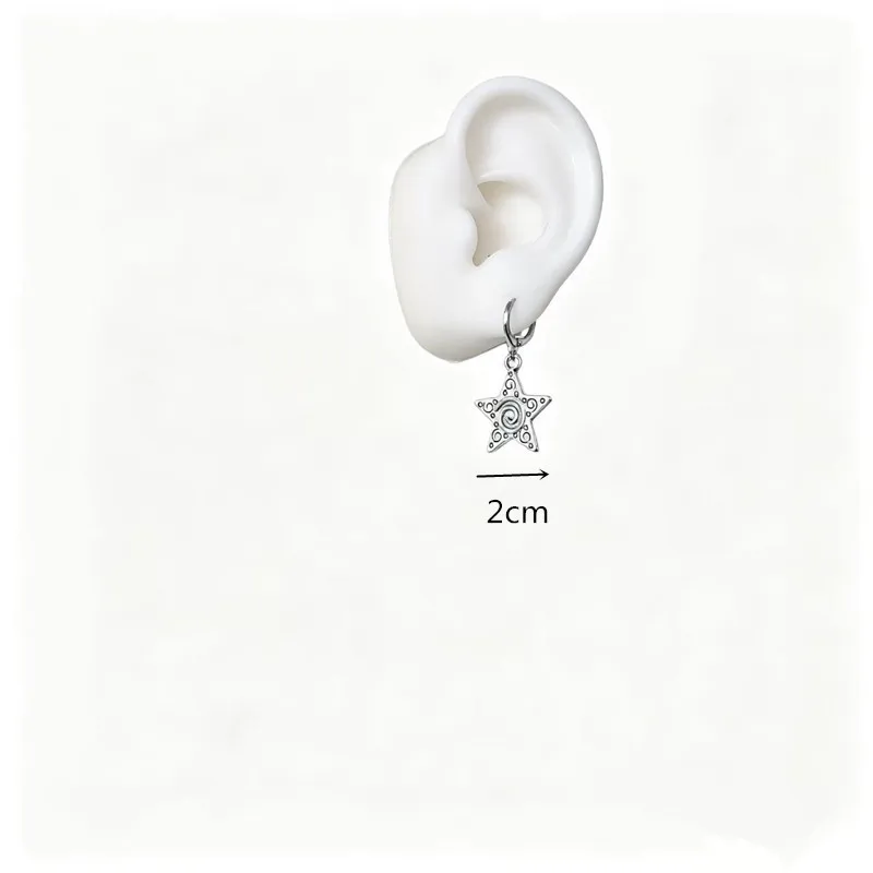 Vintage Distressed Japanese-Style Swirl Earrings for Women, Unique Creative Spiral-Shaped Ear Accessories, Gift