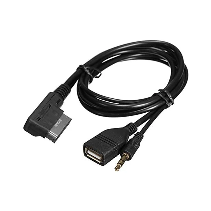 Adaptador de Cable de Alimentación para Unidad Flash USB-C Tipo C Macho, Puerto Multimedia en AMI MDI, Compatible con Sistema 3G MMI para Autos VW Audi Serie
