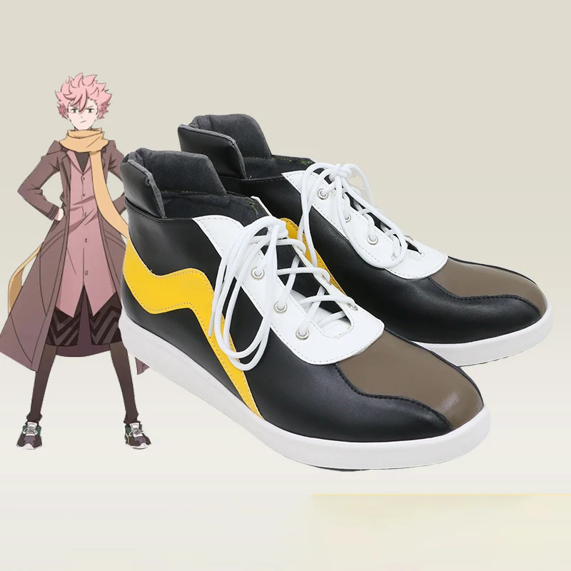 Narihisago Akihito คอสเพลย์อะนิเมะอุปกรณ์เสริมคอสเพลย์ Props รองเท้าหนัง PU ฮาโลวีน Carnival รองเท้าที่กําหนดเอง