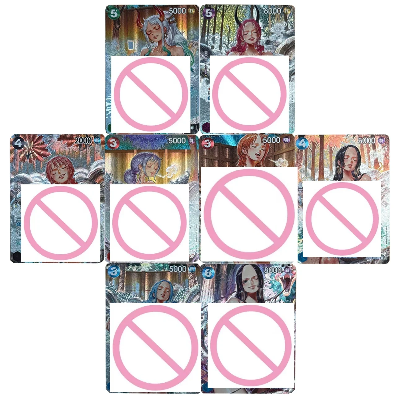 

DIY One Piece Hot Spring Comic Goddess Prismatic Glitter Cards Boa Hancock Uta Vivi Nami ACG Anime Game Collection Card Toy Gift