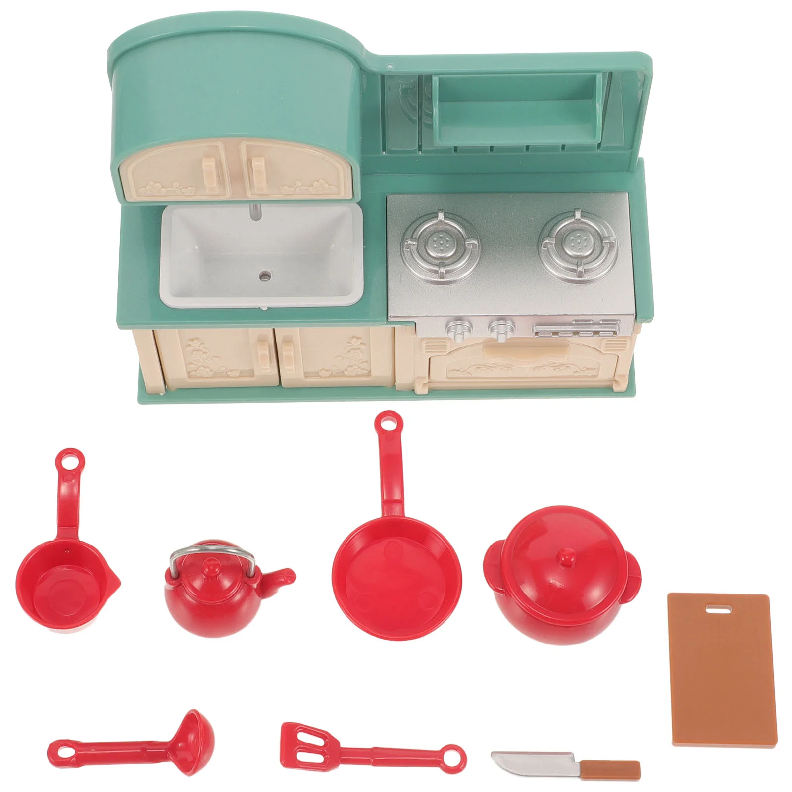 Mini brinquedos de cozinha casas minúsculas utensílios em miniatura modelo utensílios de cozinha casa plástico criança acessórios coisas