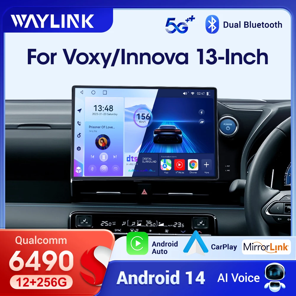 

Автомагнитола Android 15 для Toyota VOXY 2020-2024, мультимедийный плеер Qualcomm с 2K экраном, навигацией и DTS