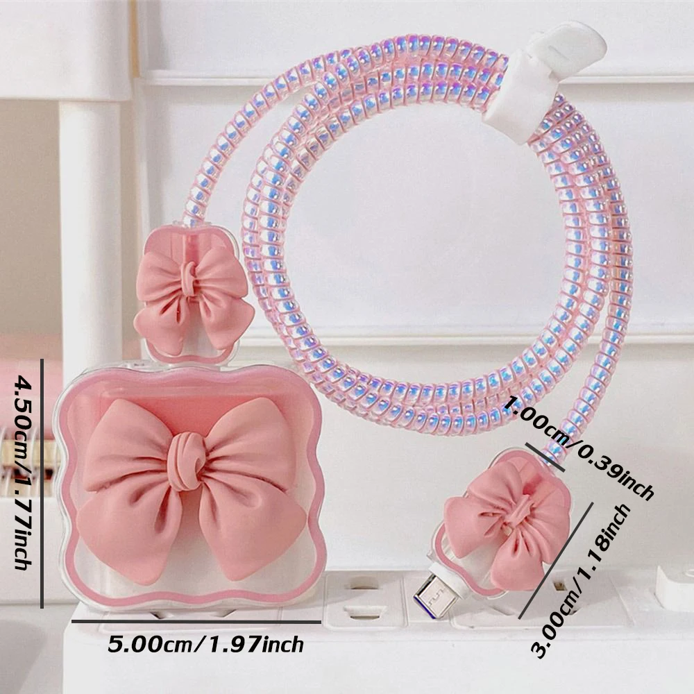 Charger Protector Cable Organizer for iPhone 18 17 15 14 11 18W 20W Charging Head Data Cable Management Winder Kit view 6