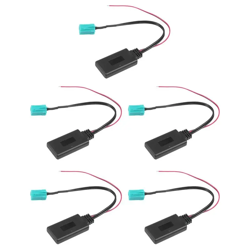 5X Car Bluetooth Module Aux Adapter Wireless Radio Player Stereo Aux-In Audio Cable For Renault Cloo Kangoo Megane-A08Q
