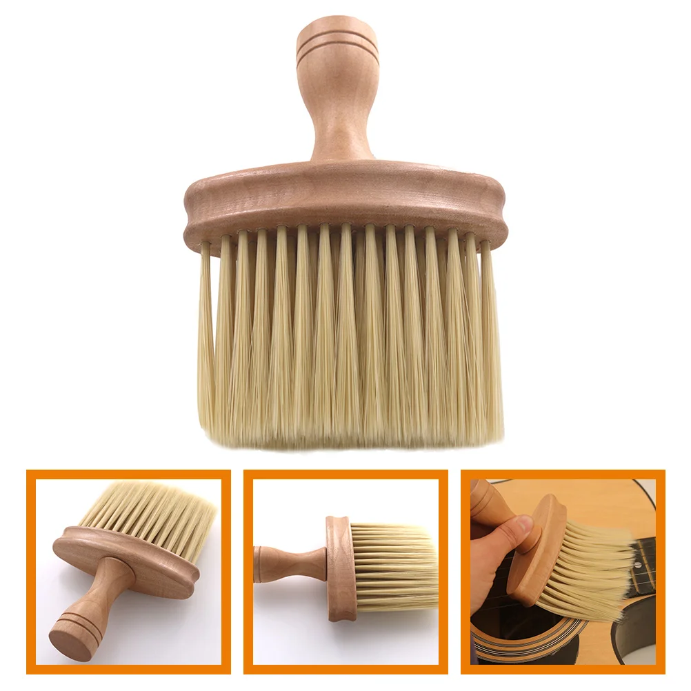 Violin Guitar Piano Drum Ukulele Universal Wooden Brush Guitars Cleaner Tool for Musical Instrument Nylon Cleaning Supply