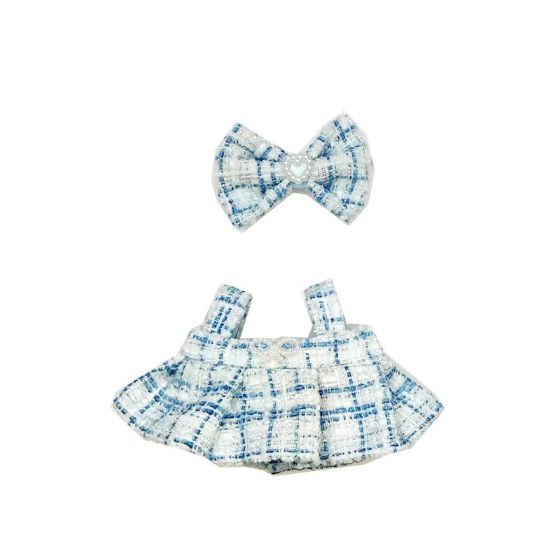 Labubu II-Vêtements de courses en peluche mignons, poupées idoles, jupe de fête assise, petits olympiques, accessoires vestisenspour Kpop coréen, Exo, 17cm