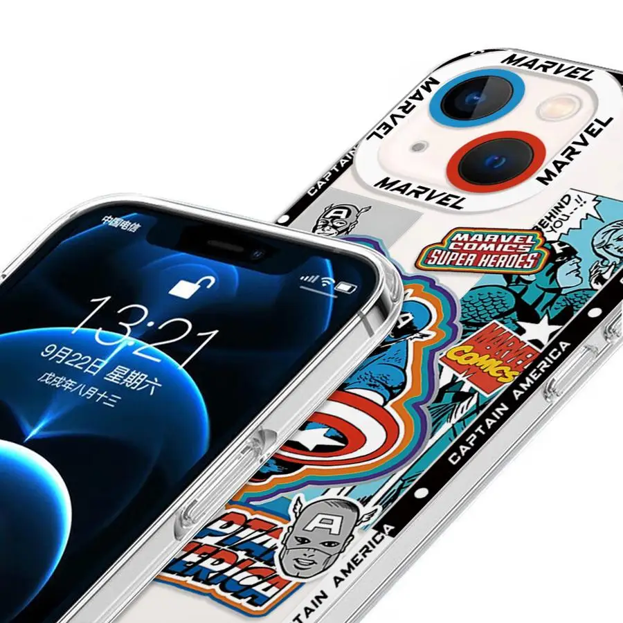 Funda de teléfono de superhéroe de Marvel para Honor, X7b, X8, X9b, X8a, X8b, X9a, 90 Lite, 4G, 5G, copa de TPU suave transparente