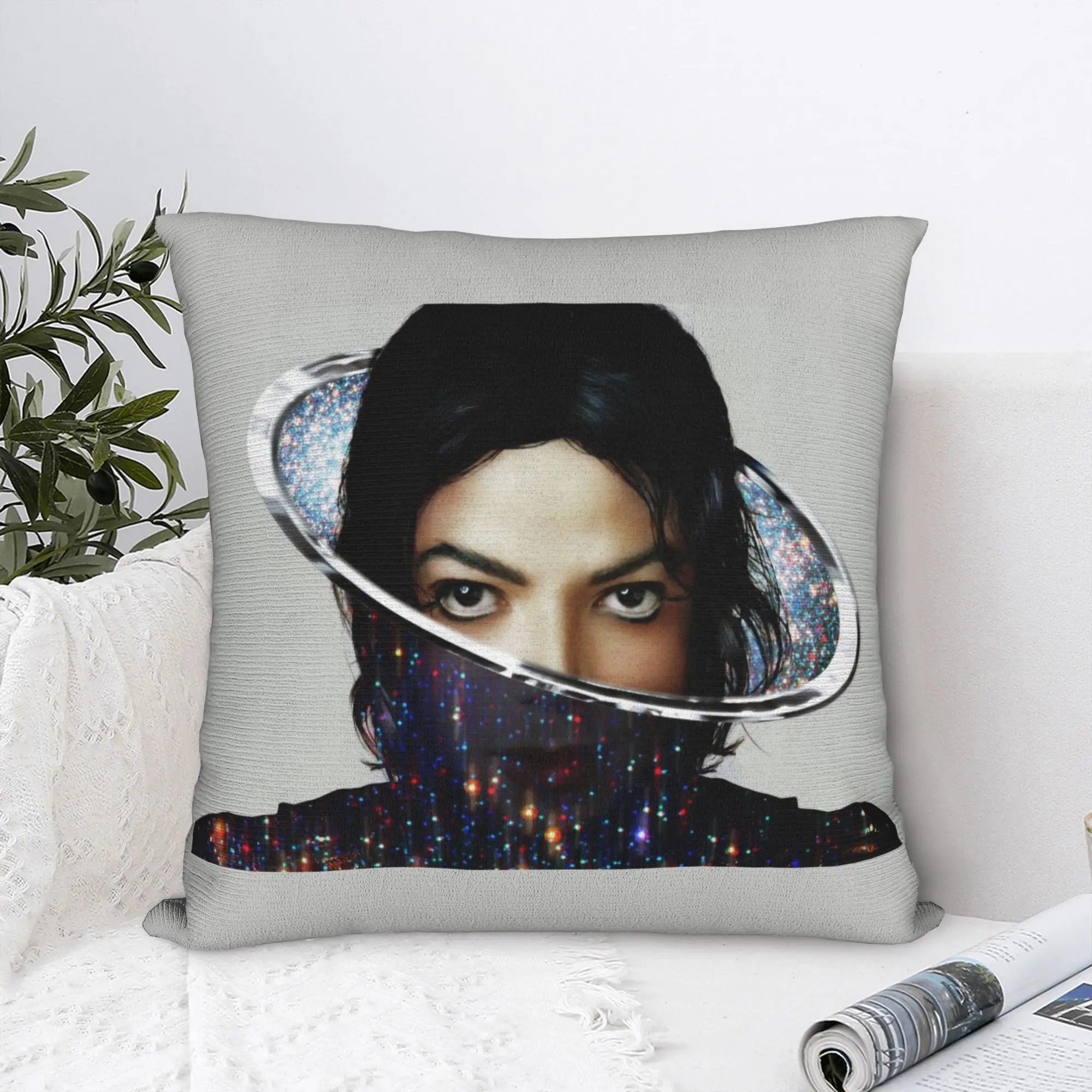 Michaels Jacksons Pillowcase Double-sided Printing Polyester Cushion Cover Gift MJJ  Music Singer Pillow Case Cover Home Zipper